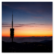 atardecer en Torre de Collserola
