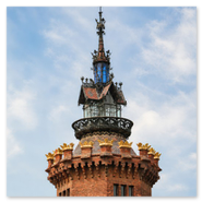 Cúpula del Castillo de los tres Dragones en el Parque de La Ciutadella<br />Ref.: bcn-col-097